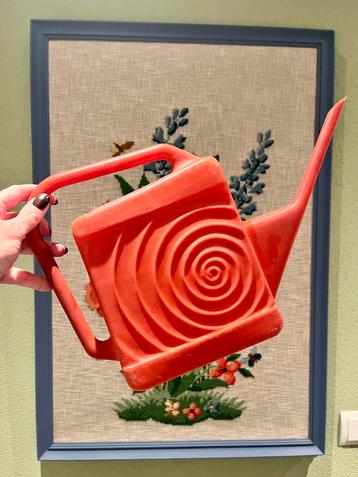 Vintage gieter oranje Hema gietertje 2,5 liter retro beschikbaar voor biedingen