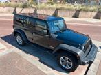 Perfecte Youngtimer: Jeep Wrangler 3.8 Unlimited 2007 Zwart, Auto's, Jeep, 3778 cc, 450 kg, Zwart, Zwart