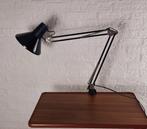 Vintage zwarte architectenlamp, bureaulamp, tafellamp, Massi, Minder dan 50 cm, Gebruikt, Vintage, Metaal