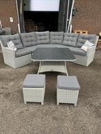 Lounge set XL diningset dublin grijs, Tuin en Terras, Tuinsets en Loungesets, Wicker, Nieuw, Ophalen of Verzenden