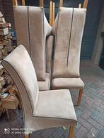 Eetkamerstoelen, gratis, Huis en Inrichting, Stoelen, Ophalen, Gebruikt, Bruin, Stof