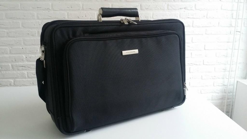 Porsche Design laptop Luggage Suitcase, Ophalen of Verzenden, Gebruikt, Zwart, Leer