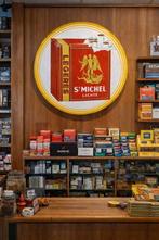 Emaille reclamebord Belgisch sigarettenmerk St. Michel., Reclamebord, Gebruikt, ., Ophalen of Verzenden