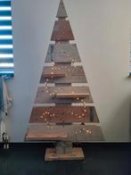 kerstboom steigerhout met verlichting. 1.80m, Diversen, Kerst, Ophalen, Gebruikt