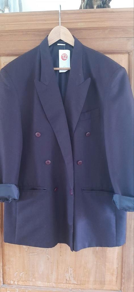 Oversized blazer - Aubergine/Burgundy 44, Kleding | Dames, Jasjes, Kostuums en Pakken, Zo goed als nieuw, Jasje, Maat 42/44 (L)