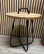 Ronde Bijzettafel met Handvat, Minder dan 55 cm, Metaal of Aluminium, Rond, Nieuw
