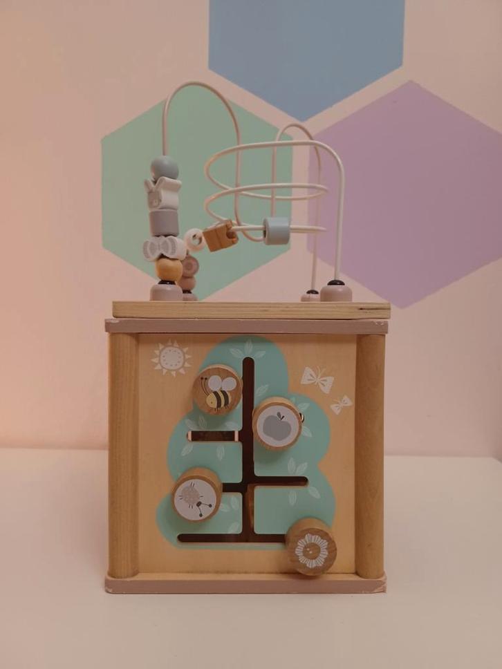 Little Dutch Activiteiten Kubus Hout, Kinderen en Baby's, Speelgoed | Educatief en Creatief, Zo goed als nieuw, Bouwen, Puzzelen