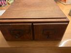 Vintage Apothekerskastje met 2 lades, Antiek en Kunst, Ophalen of Verzenden