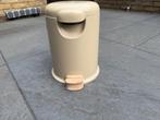 pedaalemmer beige klein model, Huis en Inrichting, Ophalen, Met pedaal, Zo goed als nieuw, Minder dan 10 liter