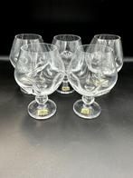 5 x Friedrich Kristall Cognac Glazen Loodkristal, Glas of Glazen, Ophalen of Verzenden, Overige stijlen, Glas