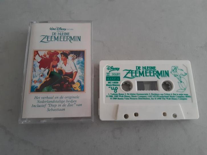 De Kleine Zeemeermin Cassetteband - Disney Klassieker, Cd's en Dvd's, Cassettebandjes, Zo goed als nieuw, Origineel, Kinderen en Jeugd
