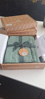 Groen tafellaken en servetten., Ophalen of Verzenden, Nieuw, Rechthoek, Binnen