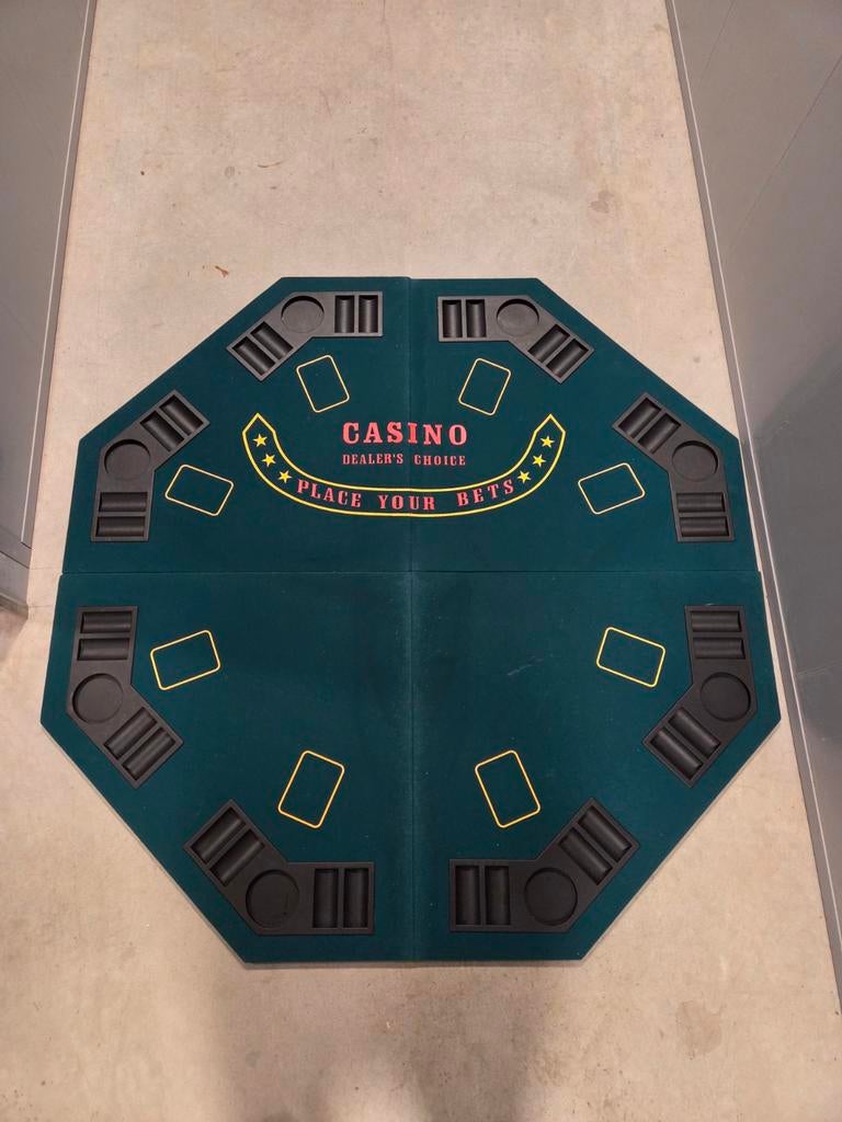Casino Tafelblad - Perfect voor een Spelavond!, Ophalen, Gebruikt, Onbekend, Vijf spelers of meer