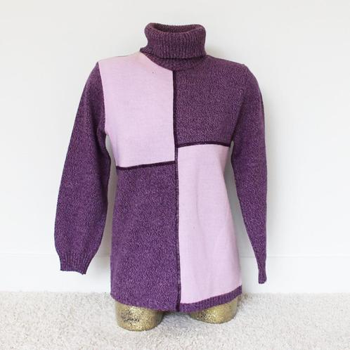 Mooie Paarse Coltrui (S) € 10,-, Kleding | Dames, Truien en Vesten, Zo goed als nieuw, Maat 36 (S), Paars, Ophalen of Verzenden
