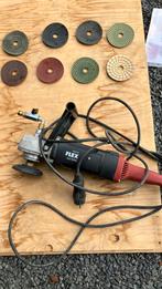 flex polijstmachine,natpolijstmachine,, Doe-het-zelf en Verbouw, Ophalen of Verzenden, Gebruikt, 1000 watt of meer, Haakse handslijpmachine