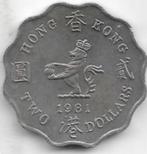 2  dollars  1981  Hongkong. km. 37, Postzegels en Munten, Verzenden, Centraal-Azië, Losse munt