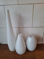 Witte melkglas vaasjes, Ophalen, Wit, Minder dan 50 cm, Glas