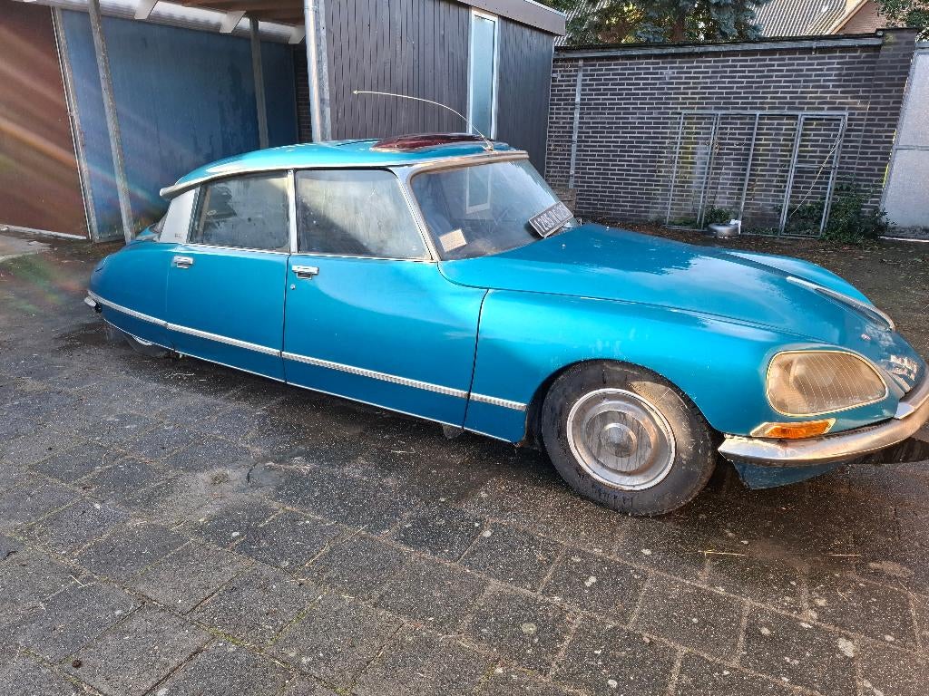 Citroën DS 23 Pallas Injection Electronique Semi - Auto, Auto's, Citroën, Blauw, 2300 cc, Leder