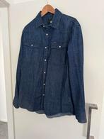 G-Star slim fit jeanshemd maat XL, als nieuw, Verzenden, Zo goed als nieuw, Blauw, Halswijdte 43/44 (XL)