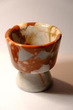 Red marble pedestal cup, Ophalen of Verzenden, Nieuw