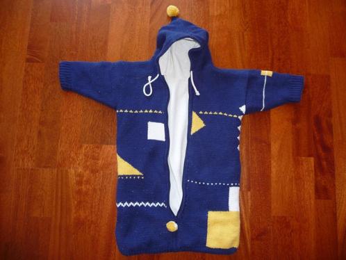 Babypakje gebreid ZGAN Maat 68 (Blauw), Kinderen en Baby's, Babykleding | Maat 68, Zo goed als nieuw, Jongetje of Meisje, Pakje