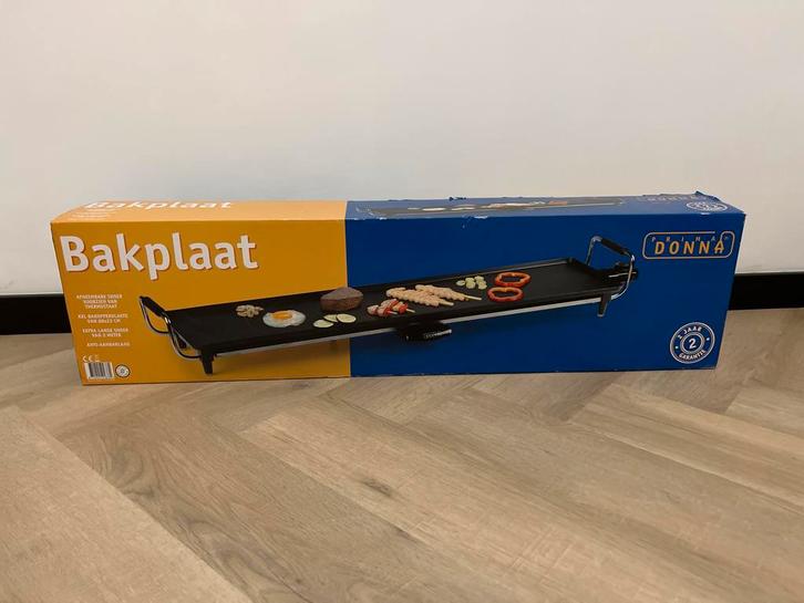 Nieuwe Donna Bakplaat in doos, Witgoed en Apparatuur, Grillplaten, Nieuw, Tafelgrill, Ophalen of Verzenden