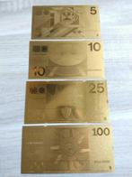 Setje gouden guldenbiljetten, 5 t/m 100 gulden jaren 60-70, Postzegels en Munten, Bankbiljetten | Nederland, Ophalen of Verzenden