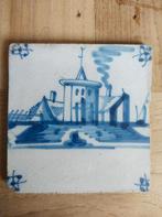 Antieke tegel, 18e eeuw, Delfts blauwe tegel, Antiek en Kunst, Antiek | Wandborden en Tegels, Ophalen