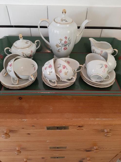 BROCANT - KOMPLEET KOFFIE / THEE SERVIES - PORSELEIN, Huis en Inrichting, Keuken | Servies, Zo goed als nieuw, Compleet servies