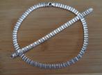 zilveren set ketting + armband mat/glans [709], Sieraden, Tassen en Uiterlijk, Kettingen, Verzenden, Nieuw, Zilver, Zilver