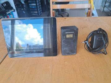 Weerstation met buiten sensor & adapter beschikbaar voor biedingen