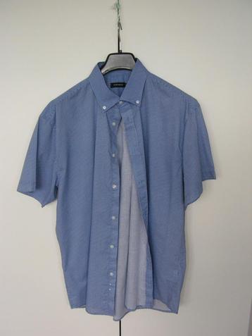 ZGAN Blauw-wit geruit overhemd met korte mouwen maat XL  beschikbaar voor biedingen