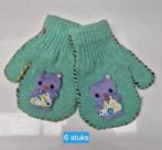 Nieuwe gebreide kinderhandschoenen / Wantjes met Dieren., Maat 50, Nieuw, Muts, Verzenden