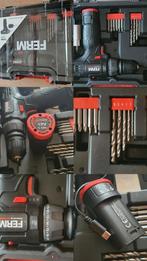 Ferm 12V Accu Boor-/Schroefmachine Set, Ophalen of Verzenden, Zo goed als nieuw, Boor- en Schroefmachine