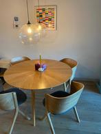 Ronde eettafel, eventueel met stoelen, Huis en Inrichting, Tafels | Eettafels, Ophalen, Gebruikt, Rond, Vier personen