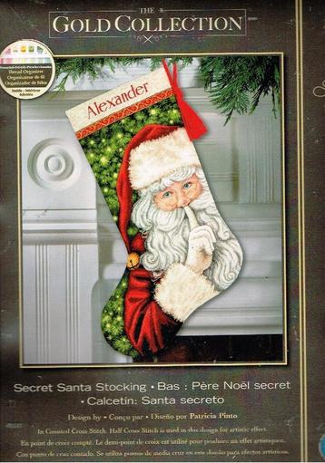 Cado sale dimensions borduurpakket, secret santa stocking beschikbaar voor biedingen