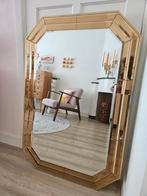 Vintage Hollywood Regency facet geslepen kristal spiegel, Ophalen, Tweedehands, 75 tot 100 cm, Overige vormen
