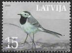 Letland 2003 mi.596 vogel WITTE KWIKSTAART, Overige landen, Verzenden, Gestempeld