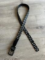 Petrol Industries zwarte leren riem heupriem met studs 115cm, Nieuw, Echt leder, Ophalen of Verzenden, Minder dan 3 cm