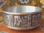 Mooie oude vintage jachtkom uit Noorwegen van tin 15 cm., Antiek en Kunst, Antiek | Tin, Ophalen of Verzenden