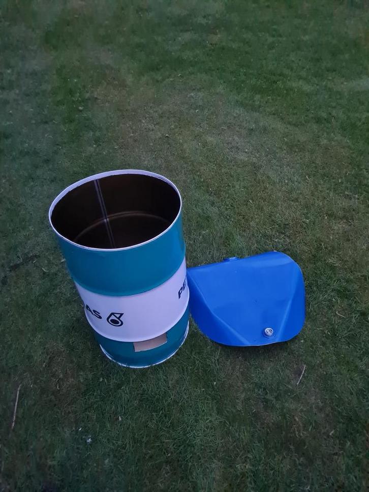 Vuurton 60 liter olieton -AANBIEDING-, Tuin en Terras, Vuurkorven, Zo goed als nieuw, Vuurton, Ophalen