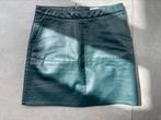 Donkergroen leren rokje COTTON CLUB XS ZGAN, Ophalen of Verzenden, Zo goed als nieuw, Boven de knie, Groen