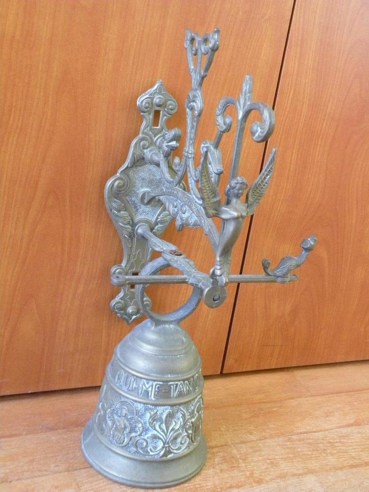 Kloosterbel /Monastery Wall Bell. Antiek. Koper., Antiek en Kunst, Curiosa en Brocante, Ophalen of Verzenden