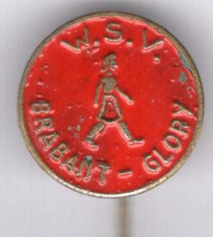 W.S.V. Brabant Glory zilverkleurig wandel speldje ( Z_140 ), Verzamelen, Speldjes, Pins en Buttons, Zo goed als nieuw, Speldje of Pin