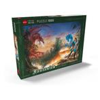 ZGAN puzzel 1000 Heye Attack Luis Royo draak 100% Compleet !, Ophalen of Verzenden, 500 t/m 1500 stukjes, Zo goed als nieuw, Legpuzzel