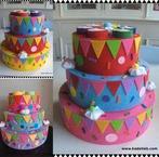 Vilt taart Verjaardag Feest Juffen Versiering, Ophalen of Verzenden, Zo goed als nieuw