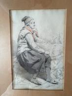Aquarel van L. Lingeman, getaxeerd kunstwerk., Antiek en Kunst, Ophalen of Verzenden