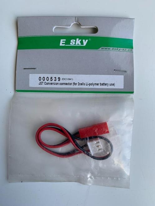 Esky EK2-0941 JST conversion connector 2 cells li-polymer, Hobby en Vrije tijd, Modelbouw | Radiografisch | Helikopters en Quadcopters