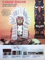 3 vintage reclames Caran d Ache 71 kleurstiften aquarel, Verzenden, Gebruikt, Overige typen