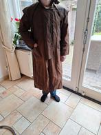 Lange Heren Wax jas maat M, Bruin, Maat 48/50 (M), Ophalen of Verzenden, Gedragen